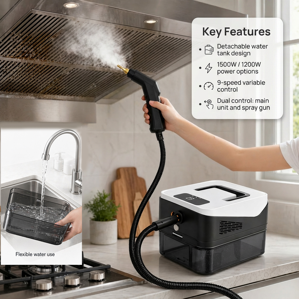 1500W steam cleaner (2) 1500W steam cleaner (2)
