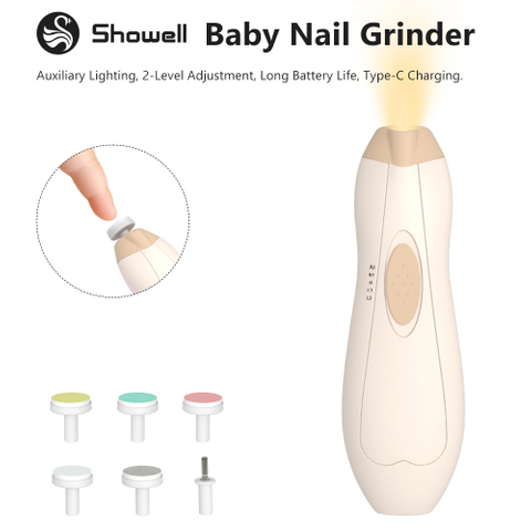 Type‑C charging baby nail grinder