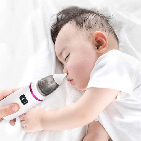 3 Adjustable Levels Suction Rechargeable Booger Sucker Baby Nasal Aspirator Vacuum Electric Baby Nose Sucker