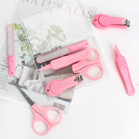 Portable Baby Nail Clipper And Manicure Kit - Baby Nail Clipper Set - Manicure Kit Essential Finger & Toe Nail Care Set for Travel