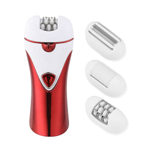 3 in 1 Home Use Waterproof Handheld Lady Shaver Women Hair Remover with Electric Callus Remover