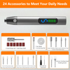 Cordless Engraving Pen with LED Light | 5-Speed Electric Rotary Tool Kit for Wood, Glass, Metal & Crafts