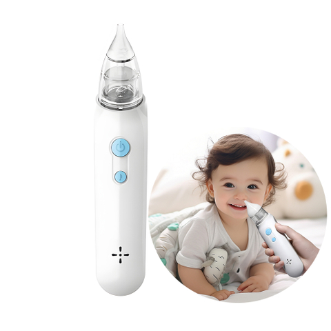 Adjustable Suction Level Baby Snot Suction Device Nose Aspirator Waterproof Baby Nose Sucker for Toddlers 