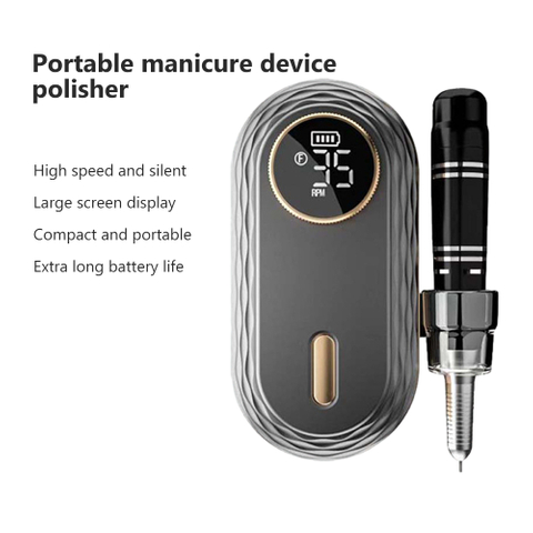 Multifunction 35000RPM Power Bank Type Portable Manicure Drill Portable Manicure Nail Drill Device Polisher