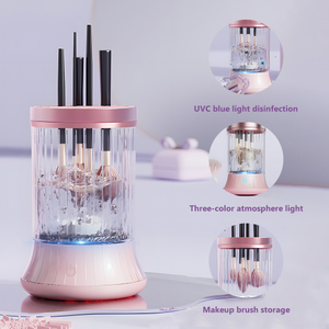 makeup brush cleaner with lights