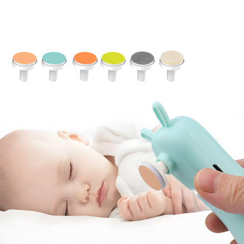 Low Noise Electric Baby Nail Trimmer Safe Rechargeable Baby Nail Sharpener With Light