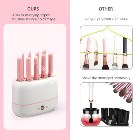 Makeup brush dryer