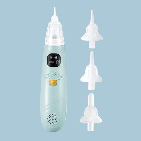 Electric Auto Nose Snot Sucker Music LED Display Nose Cleaner Safe Baby Vacuum Nasal Aspirator for Newborn Infant