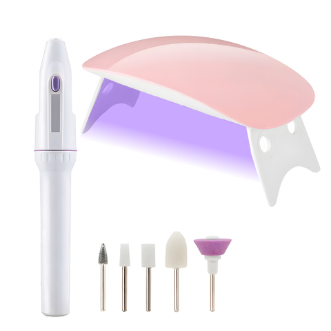Portable Nail Drill And Dryer Set for UV Gel Polish With Mini UV LED Nail Lamp,Nail Drill Kit
