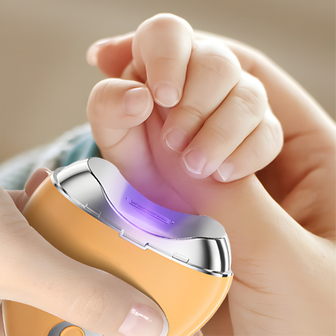2 in 1 Design,USB Rechargeable Electric Fingernail Cutter And File Electric Baby Nail Clippers with Nail Scraps Storage
