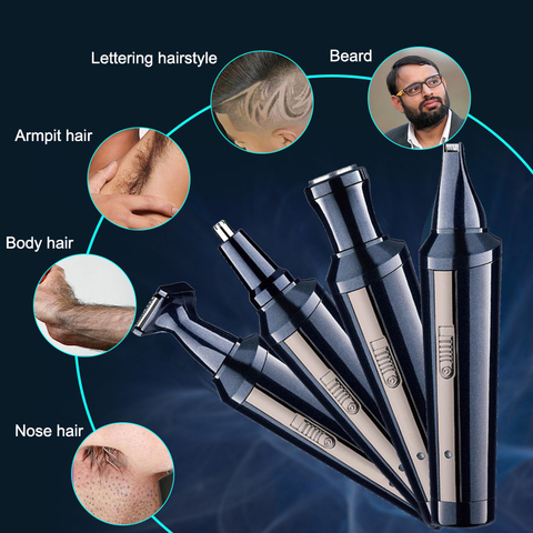 4 in 1 Electric Shaver Waterproof Cordless Hair Clippers Ear And Nose Hair Trimmer Rechargeable Electric Shaver