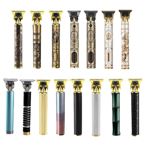 100+ Styles USB Rechargeable T9 Hair Clipper Epilator Hair Remover Washable Waterproof Stainless Steel Shaver Hair Trimmer