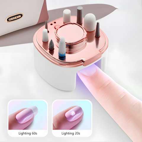 Cordless Nail Drill & UV Light Set