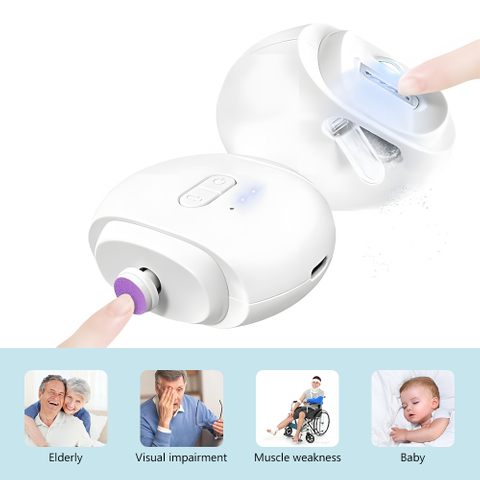Showell Custom 2 in 1 Automatic Fingernail Clippers for Baby,Adults,Elderly