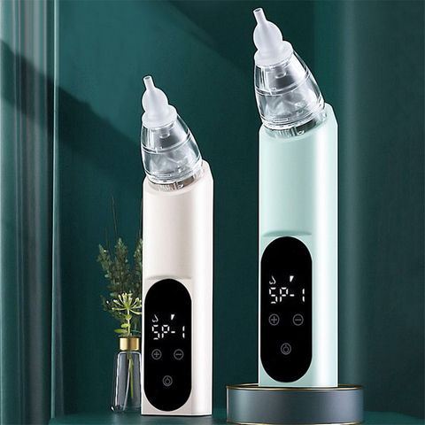 IXP7 Waterproof Baby Snot Suction Device Soft Rubber Head Easy Cleaning LED Display Electric Smart Baby Nasal Aspirator