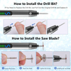 Cordless Engraving Pen with LED Light | 5-Speed Electric Rotary Tool Kit for Wood, Glass, Metal & Crafts