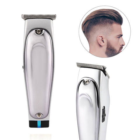  Rechargeable Professional Cordless Hair Trimmer LED Display Electric Push Scissors Electric Push Oil Hair Clipper 