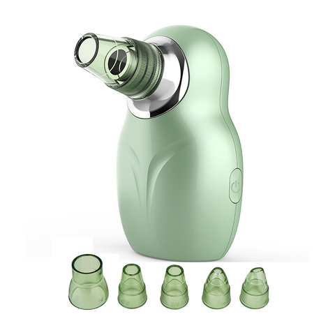  Электрическое лицо глубоко чистка черная головка Vacuum Vacuum Remover с заменой всасывающей головкой