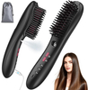 Ionic hair straightening comb