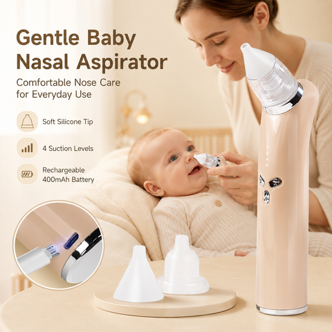 Gentle baby nasal aspirator