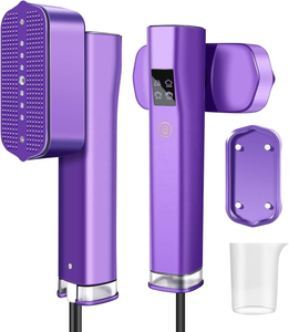 Portable clothes iron with retractable water tank