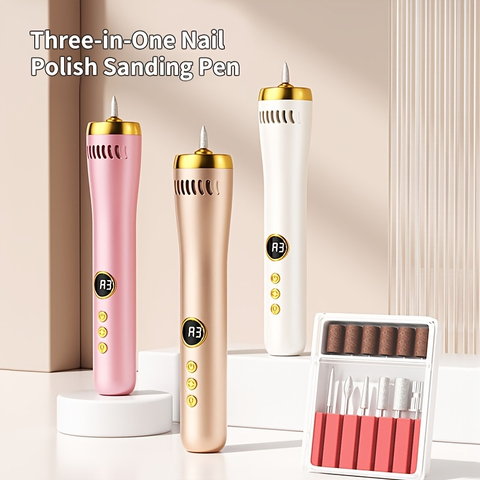 3 in 1 Electric Nail Drill With UV Curing Lamp and Vacuum Dust Collector for Salon