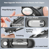 NwUpgraded 3-in-1 Smart Electric Nail Clipper with Magnifier & LED Screen