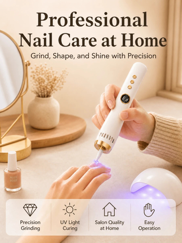3 in 1 Electric Nail Drill With UV Curing Lamp and Vacuum Dust Collector for Salon