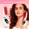 Scalp massage comb attachment