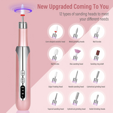 15000 RPM Rechargeable Handheld Nail File Polishing Machine