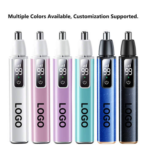 LED Display Dual-Function Eyebrow & Nose Trimmer