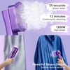 Portable clothes iron with retractable water tank