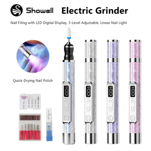 nail drill with LED lamp