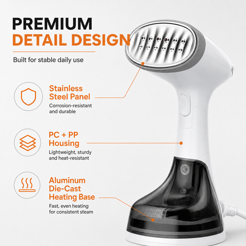 Foldable fabric steamer
