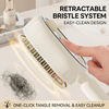 One click self-cleaning brush